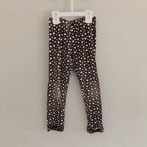 Black/Pink Kids Headquarters Poka Dot Leggings